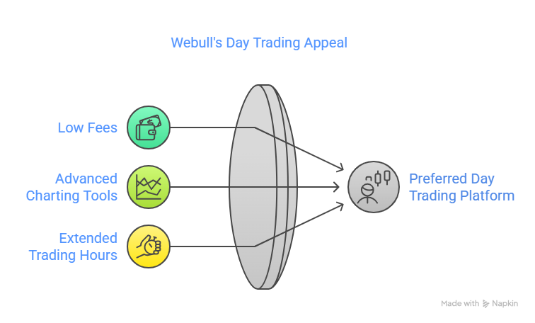 infographic related to day trading webull, day trade on webull, day trading books, stock market, vwap, macd, rsi, momentum trading.
